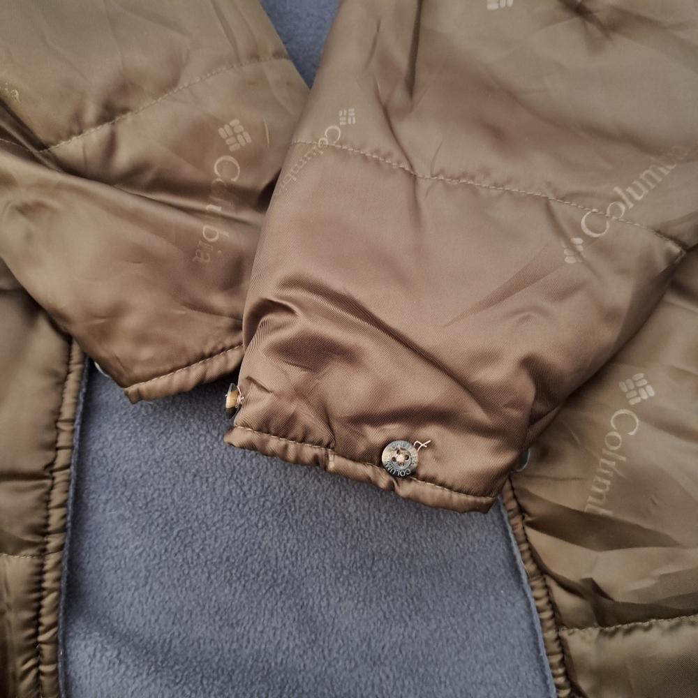 COLUMBIA Vintage Canvas Corduroy Collar Double Layered 2 Seasons Jacket Size S - Picture 7 of 12